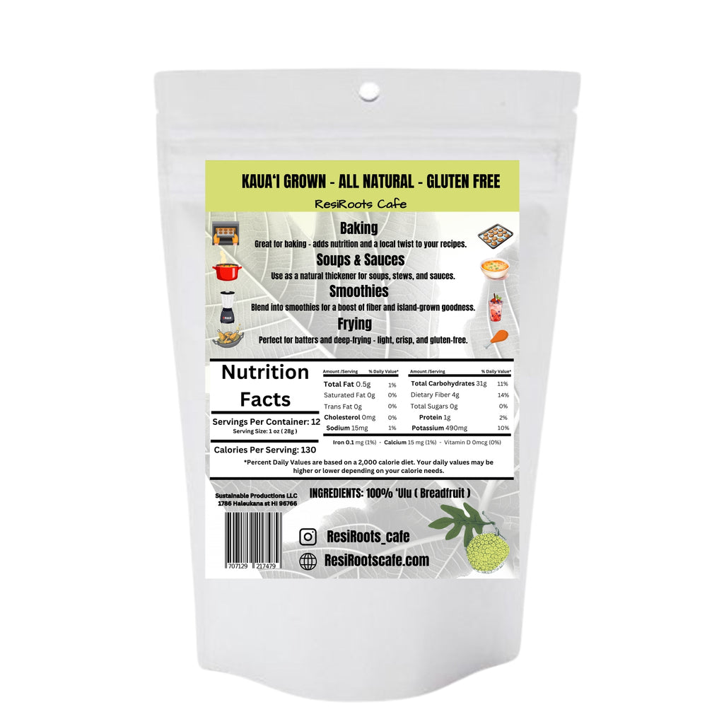 Ulu ( Breadfruit ) Flour 12 oz