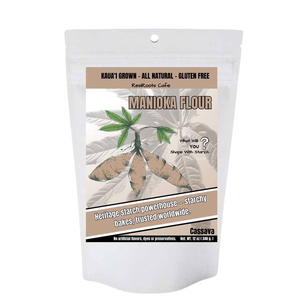 Manioka (Cassava) Flour – 12 oz | Hawaiian-Grown Gluten-Free Flour