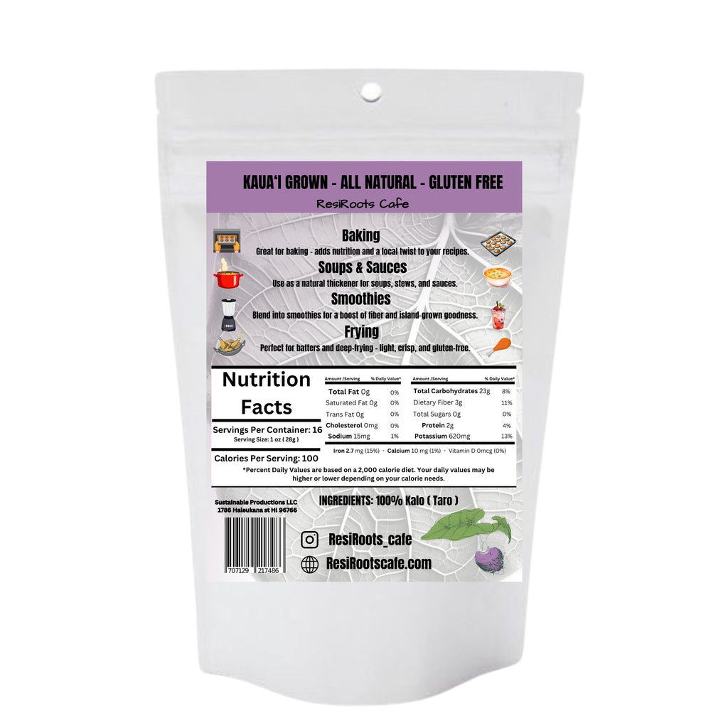 Kalo (Taro) Flour 12oz