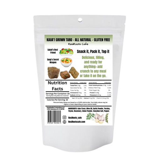 Kalo ( Taro ) Croutons - Garlic &  Herb 5 oz