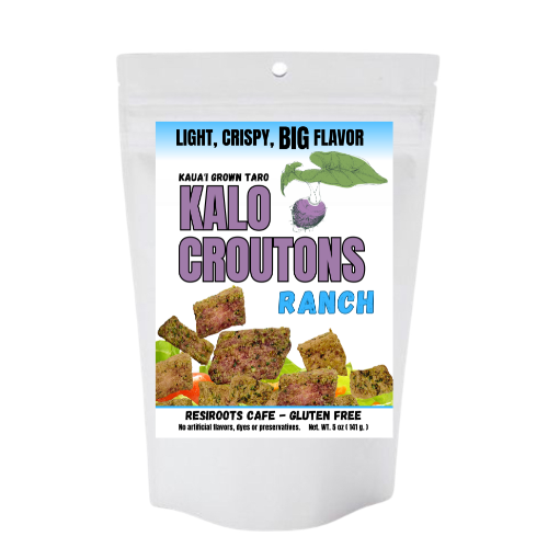 Kalo Croutons – Ranch Flavor (5 oz) | Hawaiian-Grown Taro Snack