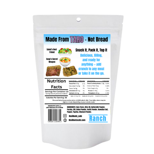 Kalo Croutons – Ranch Flavor (5 oz) | Hawaiian-Grown Taro Snack
